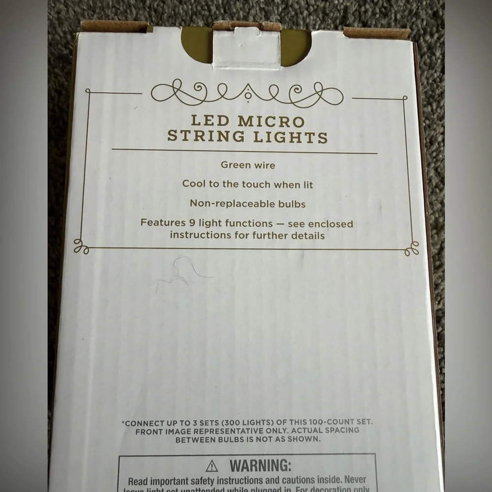 Wondershop Red LED Micro String Lights (4-Pack)